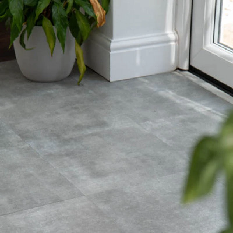 Image of D-C-Fix Concrete Grey Self Adhesive Vinyl Floor Tiles Pack Of 22 (2Sqm)