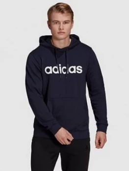 Image of adidas Linear Logo Hoodie - Ink Size M Men