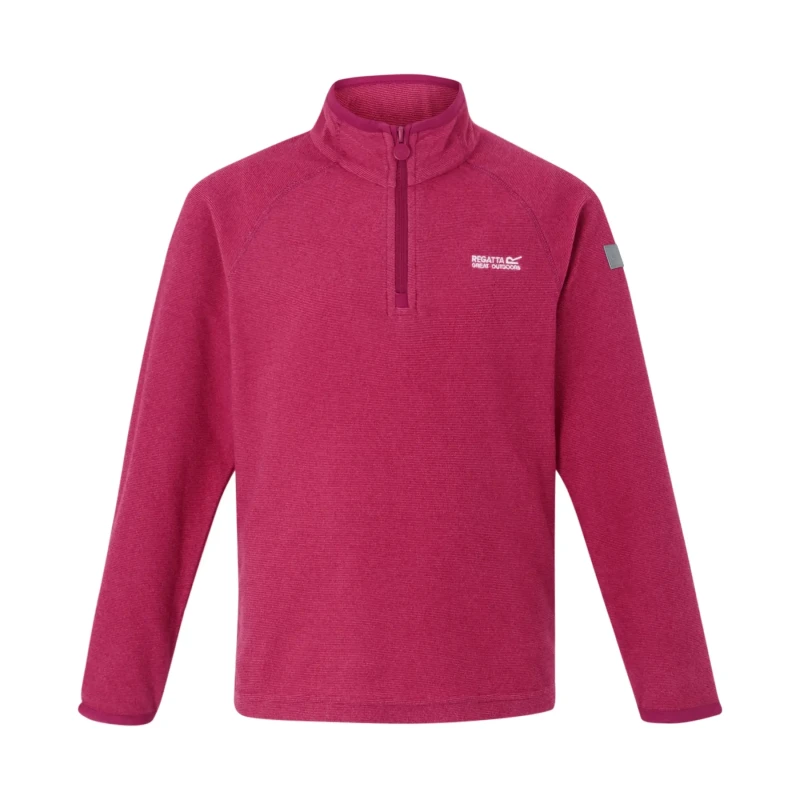 Image of Regatta Loco Half Zip fleece - Pink Potion/Berry Pink Pink Potion/Berry Pink C11-C12yrs