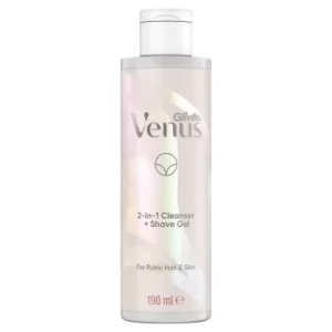 Image of Venus 2-in-1 Cleanser and Shave Gel for Pubic Hair and Skin (190ml)