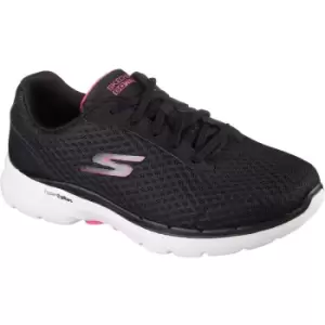 Image of Skechers Womens Go Walk 6 Iconic Vision Lace Up Trainers UK Size 7 (EU 40)