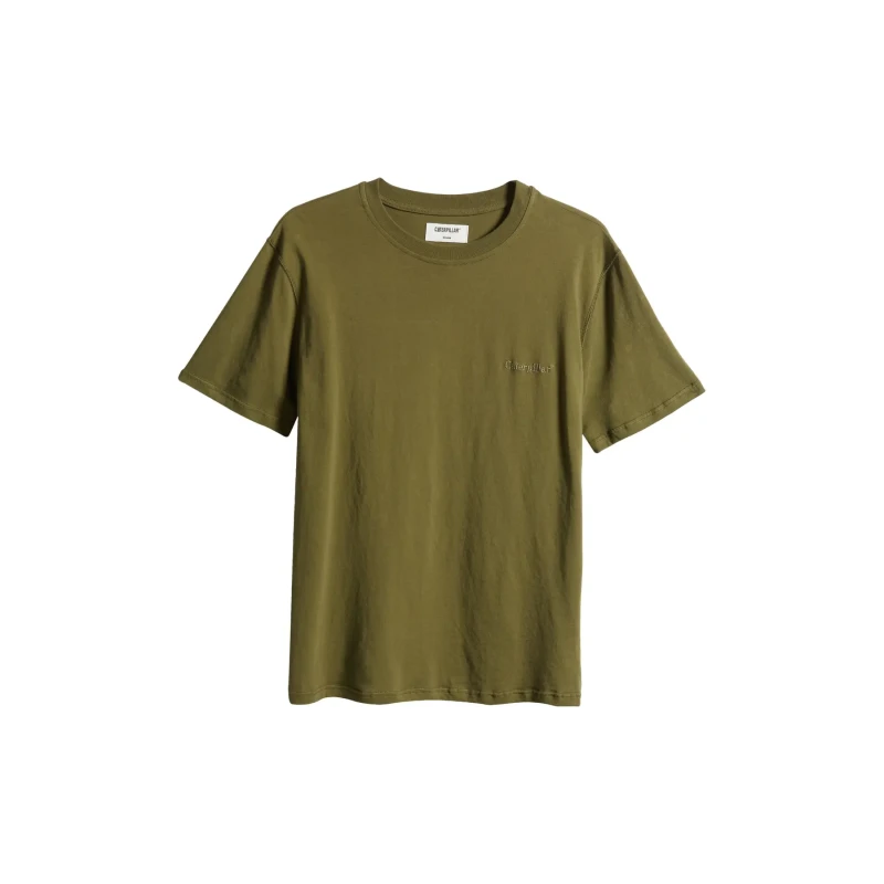 Image of Caterpillar T-Shirt embroidery Caterpillar Basic Vert Unisex XS