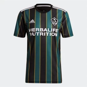 Image of adidas LA Galaxy Away Shirt 2021 - Black/TechGreen