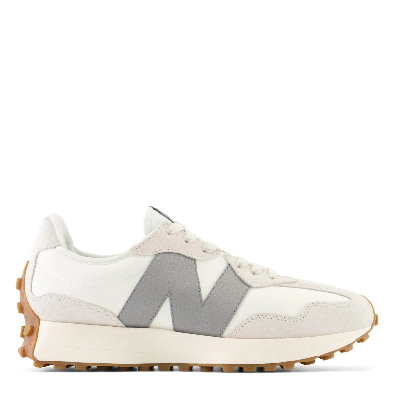 Image of New Balance Cream/Grey 327 Shoes Cream Female 4 232952UK