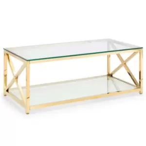 Image of Julian Bowen Miami Coffee Table Gold