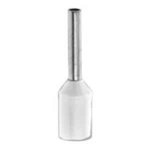 Image of Bootlace Ferrule, Insulated Terminal, White French Coding 0.5MM X 8F (Pk-500)