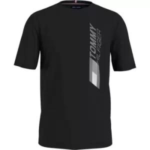 Image of Tommy Sport Graphic T Shirt - Black