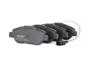 Image of RIDEX Brake pad set 402B0500 Brake pads,Brake pad set, disc brake FORD,FIAT,PEUGEOT,KA (RU8),PANDA (169),500 (312),500 C (312),BIPPER (AA_)