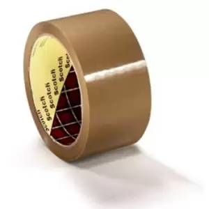 Image of Scotch Box Sealing Tape 371, Buff, 48mm x 66 m - Brown - 3M