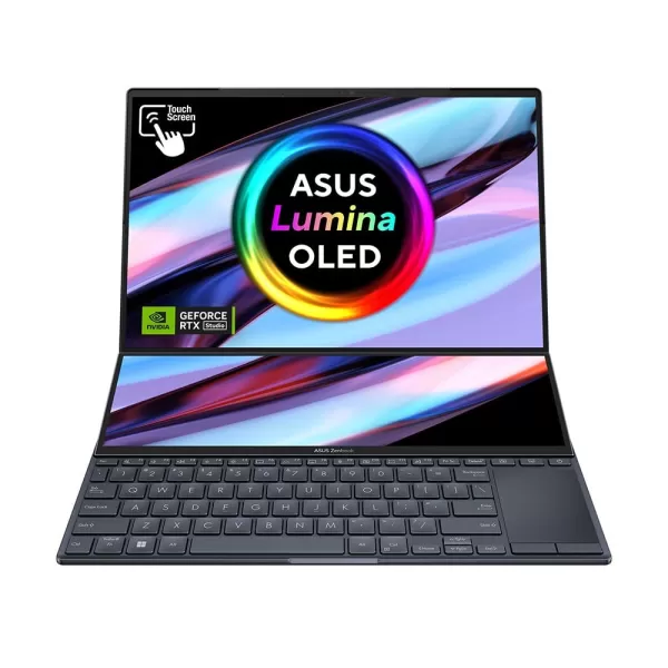 Image of ASUS Zenbook Pro 14 Duo OLED 14.5" Laptop - Intel Core i9 1TB SSD NVIDIA GeForce RTX 4050 - Black