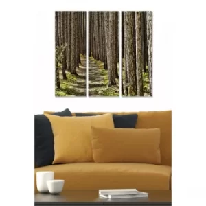 Image of MDF3582615 Multicolor Decorative MDF Painting (3 Pieces)