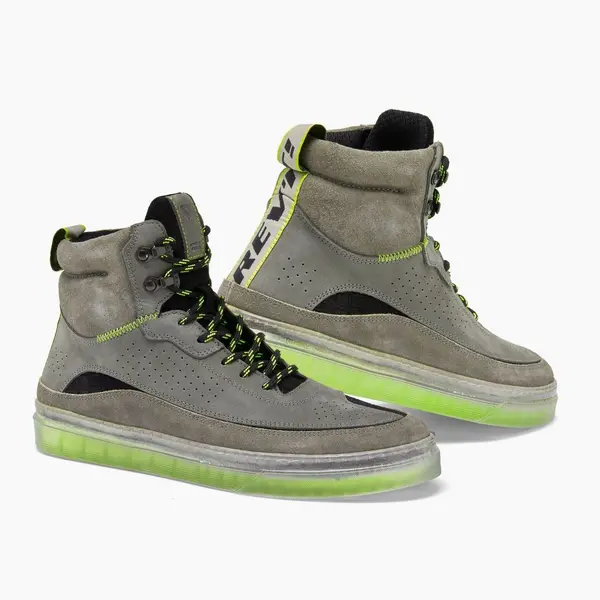 Image of REV'IT! Filter Gray Neon Yellow Motorcycle Shoes Size 44