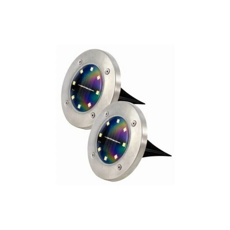 Image of Kingavon 2Pc 8 Smd Underground Solar Path Lamp BB-SL142