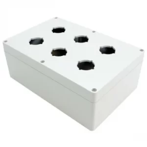 Image of Hammond 1554PB6A 30.5mm Pushbutton Enclosure 240x160x90mm Polycarb...