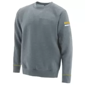 Image of Caterpillar Essentials Unisex Crew Neck Sweater (XL) (Dark Heather)
