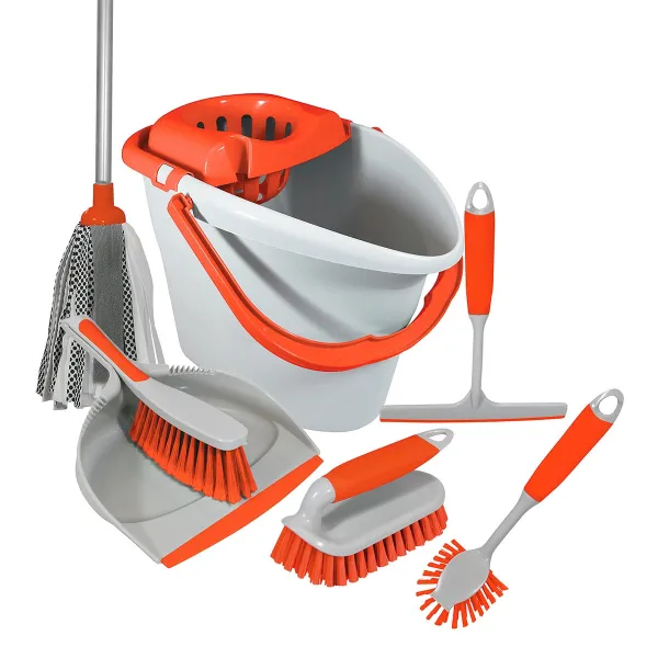 Image of Cleaning Set - 7 Piece - Orange