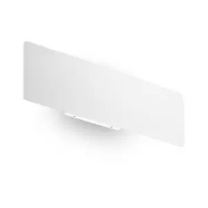 Image of Ideal Lux Zig Zag Integrated LED Wall Lamp White 29cm 4000K
