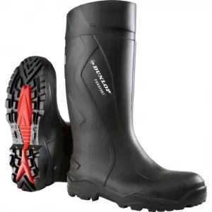 Image of Dunlop Protective Footwear Purofort+ Full Safety Black Knee High Boot Size 8
