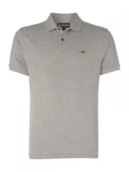 Image of Mens Barbour 1894 Warkworth short sleeve polo Grey Marl