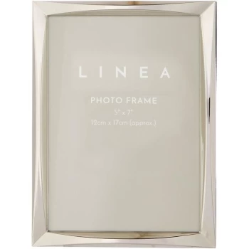 Image of Hotel Collection Twist nickel plated frame, 5 x 7 - Silver