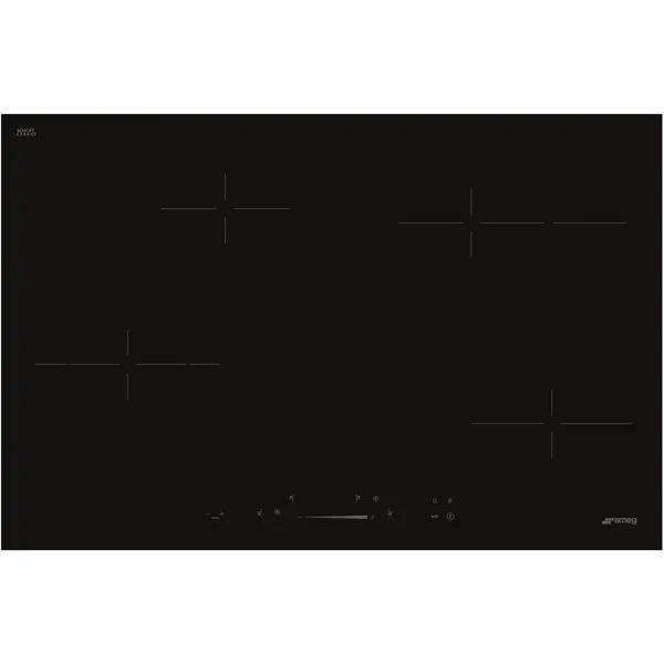 Image of Smeg SE484EMTD 77cm Ceramic Hob - Black