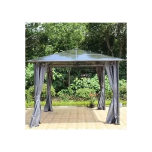 Image of Zurich Polycarbonate Grey Gazebo