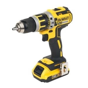 Image of DEWALT XR 18V 2Ah Li-ion Cordless Combi drill 2 batteries DCD795D2-GB