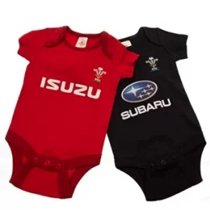 Image of Wales RU 2 Pack Bodysuit 6/9 mths PS