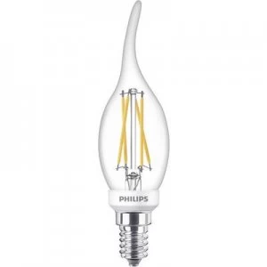 Image of Philips Lighting LED (monochrome) EEC A++ (A++ - E) E14 Candle 4.5 W = 40 W Warm white (Ø x L) 3.5cm x 12.5cm dimmable