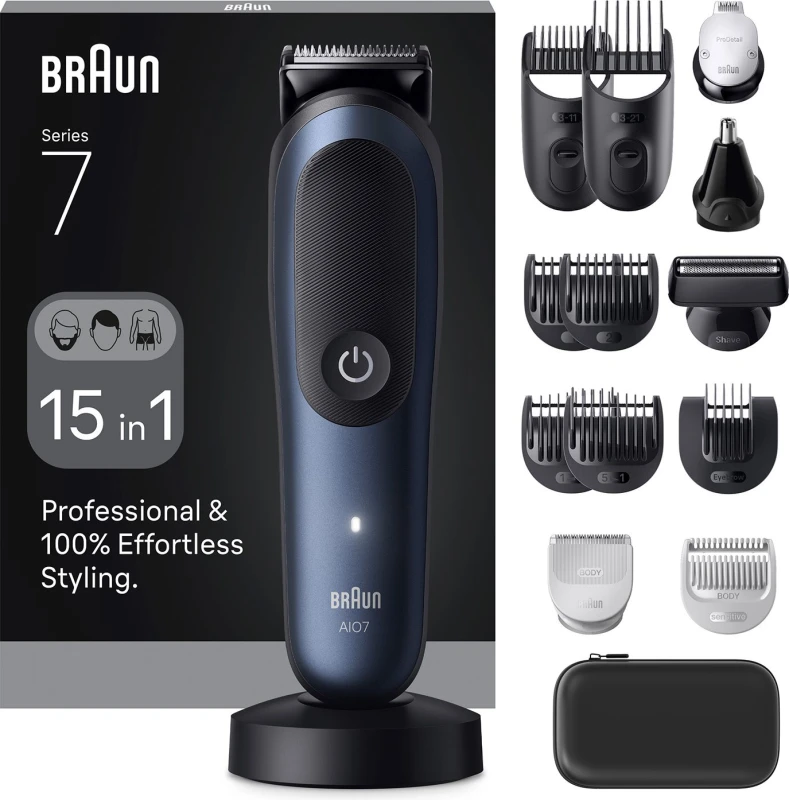 Image of BRAUN Series 7 AIO7580 All-in-One Trimmer - Blue 7500435245043