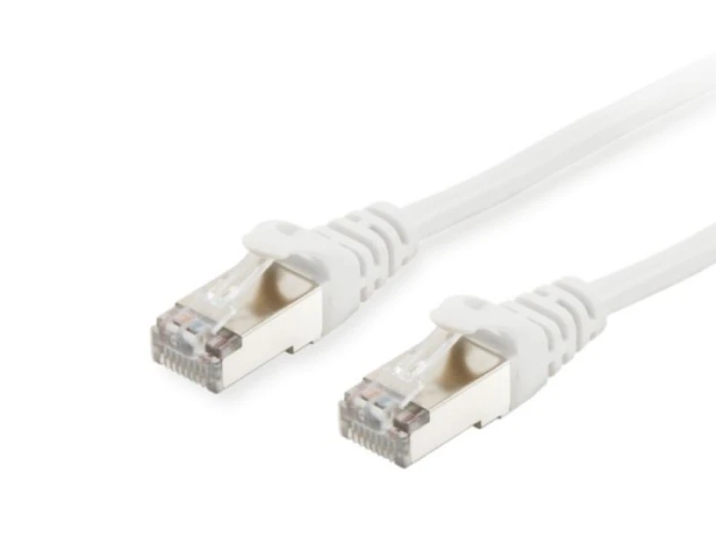 Image of Equip Cat.6A S/FTP Patch Cable. White. 0.15m