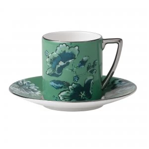 Image of Wedgwood Chinoiserie Green Espresso Cup Green