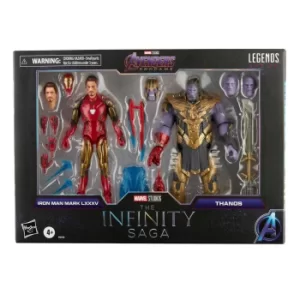 Image of Hasbro Marvel Legends Series 6" Iron Man Mark 85 vs. Thanos Action Figure 2 Pack