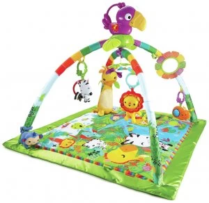 Image of Fisher Price Rainforest Music and Lights Deluxe Gym