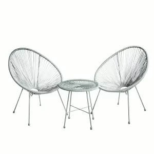 Image of Monaco 3 Piece Wicker Patio Egg Set