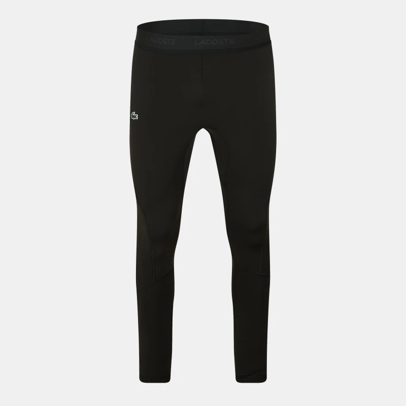 Image of Lacoste Mens Long Moisture Wicking Leggings Black male S