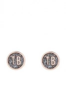 Image of Ted Baker Dollsa: Dolly Mix Round Stud Earrings - Rose Gold, Women