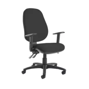 Image of Dams MTO Jota Extra High Back Operator Chair with Adjustable Arms - Curacao Blue