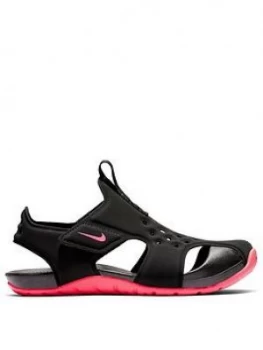 Image of Nike Kids Sunray Protect 2 Preschool Sandals - Black/Pink