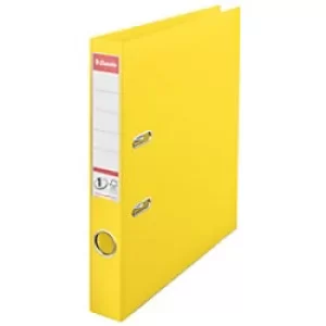 Image of Esselte VIVIDA A4 50 mm Spine Plastic Lever Arch File Yellow Pack of 10