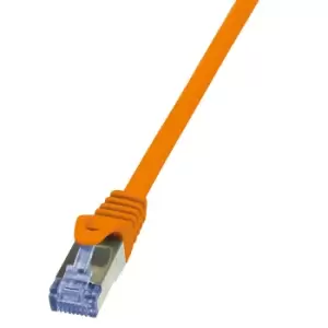 Image of LogiLink 2m Cat.6A 10G S/FTP networking cable Orange Cat6a S/FTP...