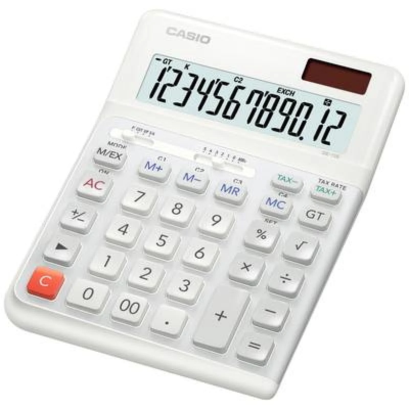 Image of Casio DE-12E-WE 12 Digit Big Ergonomic Desk Calculator DE-12E-WE-WA-EP