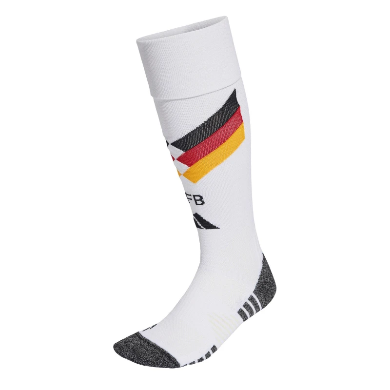 Image of adidas Germany Home Football Socks 2026 Mens White/Black male S 4.5-5.5