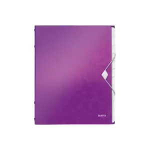 Image of WOW Divider Book A4 Polypropylene 12 Tabs Purple