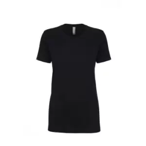 Image of Next Level Womens/Ladies Boyfriend T-Shirt (M) (Black)