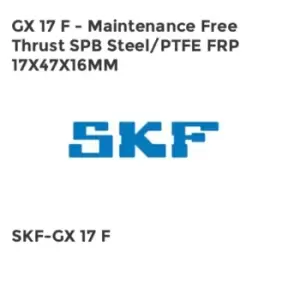 Image of GX 17 F - Maintenance Free Thrust SPB Steel/PTFE FRP 17X47X16MM