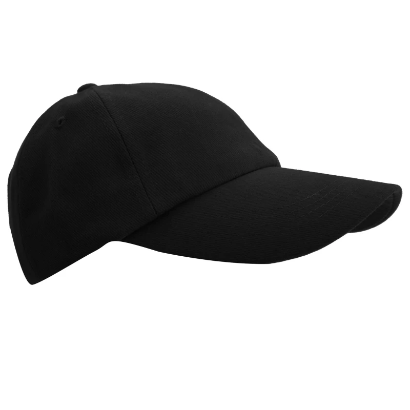 Image of Result Result Men Low Profile Heavy Brushed Cotton Baseball Cap Pack of 2 in Black One Size Male 5059269084547
