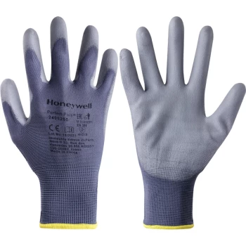 Image of 2400250 Perfect Poly Palm-side Coated Grey Gloves - Size 9