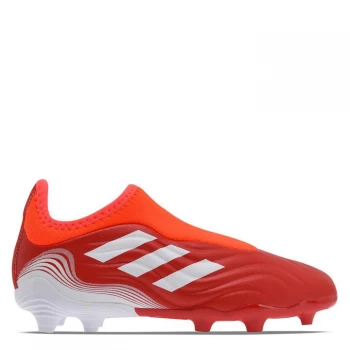 Image of adidas Copa Sense .3 Laceless Junior FG Football Boots - Red/SolarRed