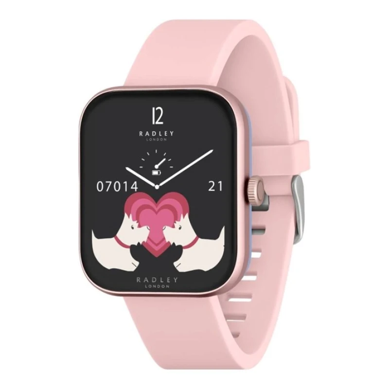 Image of Radley Series 32 Pink Silicone Strap Calling Smart Watch
